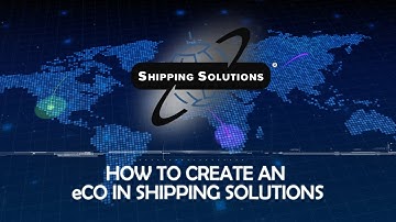 How to Create an Electronic Certificate of Origin (eCO) in Shipping Solutions