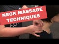 Chair Massage: Neck Massage Techniques