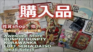 購入品（雑貨shop多数,他）