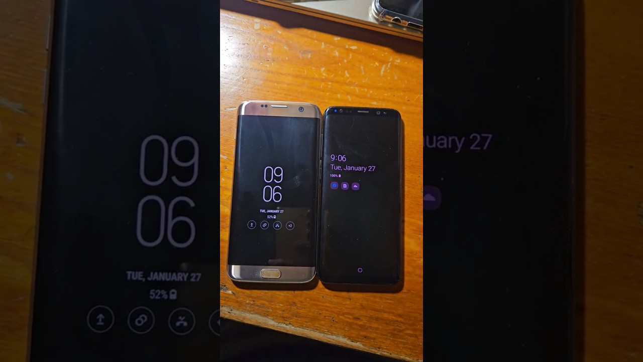 Samsung Galaxy S7 edge vs S8 Always on Display! 