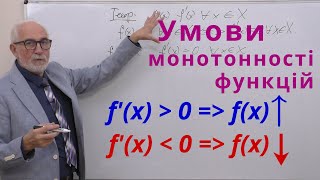 ДЧ19. Умови монотонності функцій.