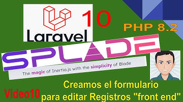 Editar registros en Splade Laravel con formulario modal, CODIGO GRATIS