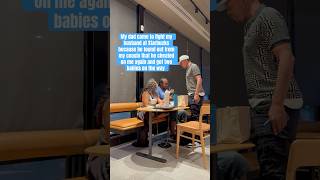 Dad Fights Husband At Starbucks Cuz He Got Two Babies On The Way By Other Women