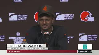 Browns QB Deshaun Watson Addresses the Number of Sacks He Takes Offensively - Sports4CLE, 9/4/24