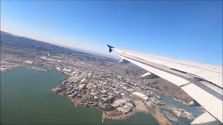 4K FULL FLIGHT San Francisco SFO - Tucson TUS United Airlines Airbus A319-114 N807UA