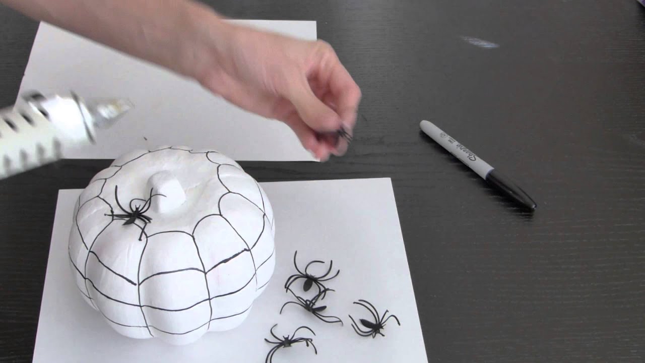 decorate pumpkins easy no carve halloween diy how to youtube