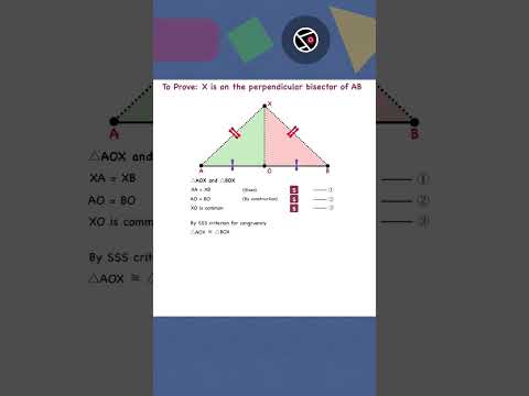 Perpendicular Bisector Theorem