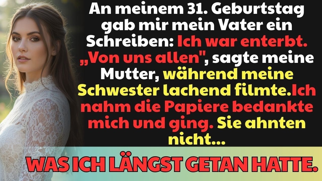 Mein Vater enterbte mich an meinem Geburtstag… Doch dann rief der Firmenchef meinen Namen!