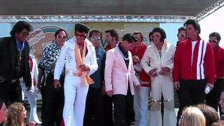 Elvis Presleys Perform at 2011 Elvis Festival at the Orange County Market Place