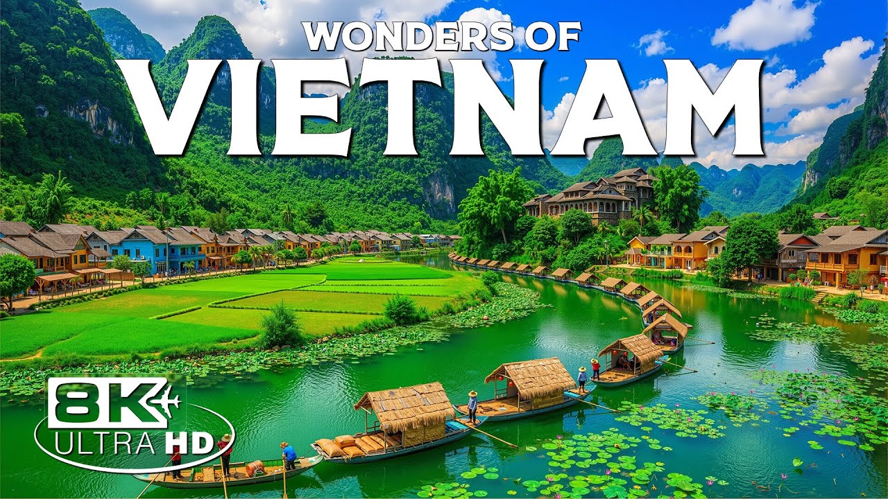 Wonders of Vietnam | Explore Lush Mountains, Vibrant Cities & Coastal Beauty | Travel 8K UHD Video
