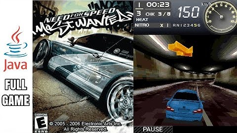 NEED FOR SPEED MOST WANTED 2005 - Java Game (Full Gameplay No Commentary)