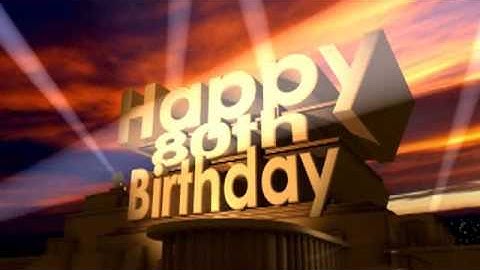 Happy 80th Birthday