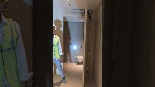 Automatic swing door ♿️ #interior #office #glass #song