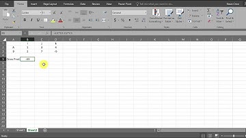 Excel - Calculate The CROSS PRODUCT Of Two Vectors