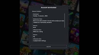 Guys This Js Shows How Fcked The Moderator Are I Got Terminated On My Alt