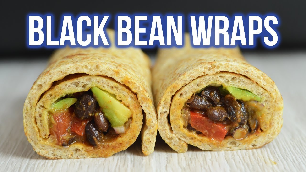 Black Bean Veggie Wrap YouTube