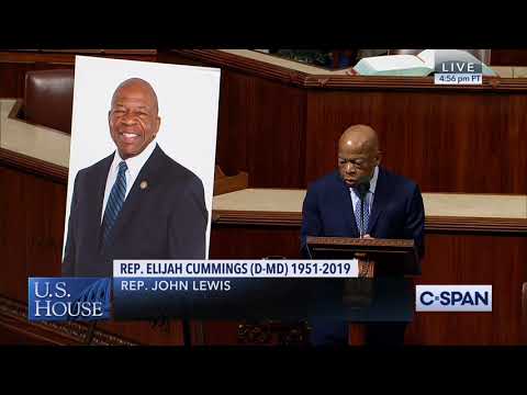 Rep John Lewis Mourns Passing Of Rep Elijah Cummings Youtube