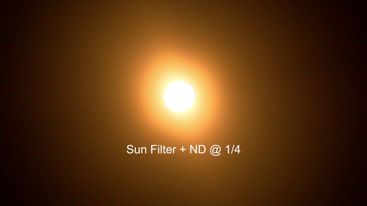 Sun Filter Test on JVC GY-HM170UA - YouTube