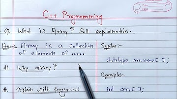 C++ Arrays | What is Array? full Explanation