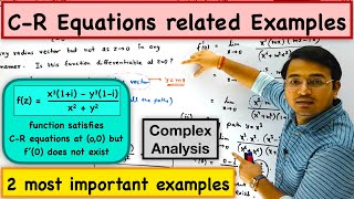 Cauchy-Reimann equations related Examples (Complex Differentiation)