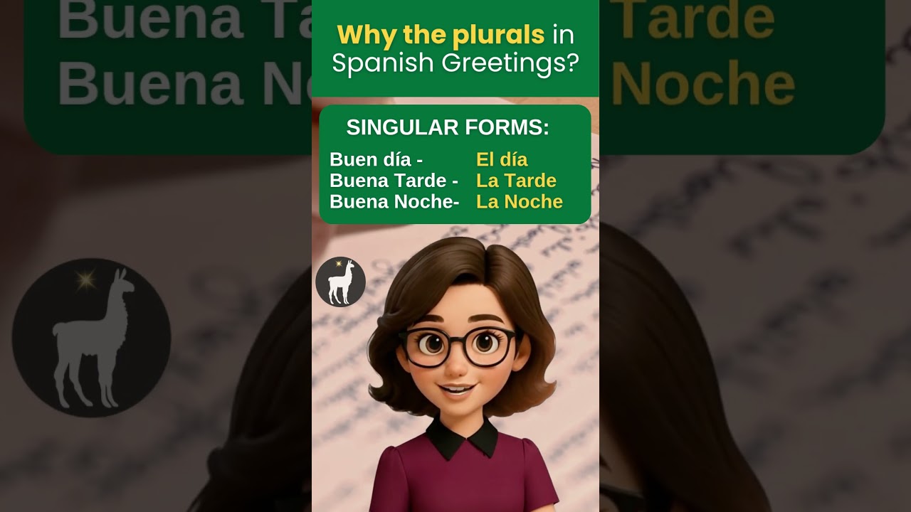 Spanish Greetings & Plurals Explained!