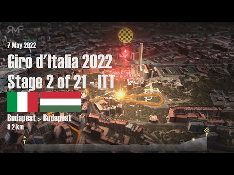 Giro d'Italia 2022 - Stage / Tappa 2 (ITT in Budapest) - Route / Parcours / Animation / Profile