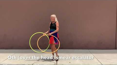 Oth (over the head) smear escalator twin hoop tutorial with Jasmine Kienne