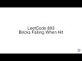 LeetCode 803: Bricks Falling When Hit
