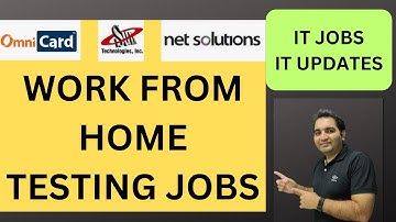 WFH Testing Jobs | Manual Testing| QA Jobs| Rd Automation Learning