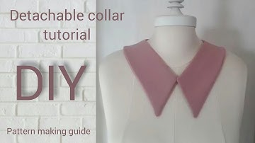 diy, How to make detachable collar! tutorial 5 (pattern)