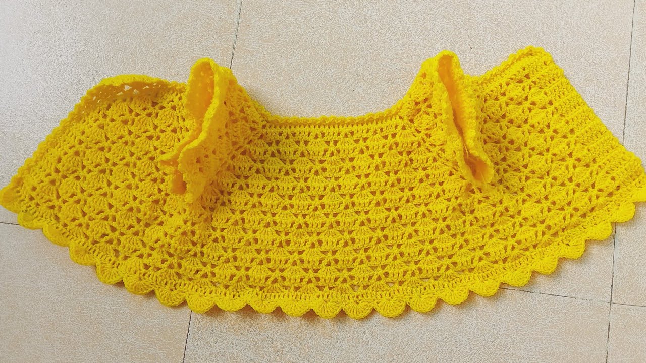 crochet summer jacket for girls (subtitles available)