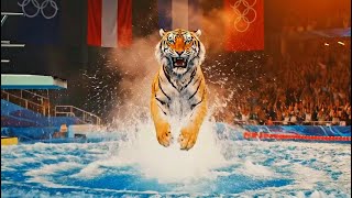 Epic Animal Olympic Dives: Tiger Olympics | Springboard Event | Diving Performance Highlight 2025