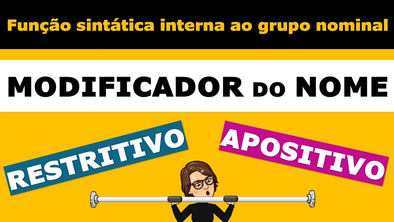 Funções sintáticas | Modificadores do nome - YouTube