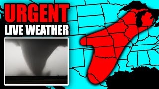 LIVE  Tornado Outbreak Coverage With Storm Chasers On The Ground  Live Weather Channel...