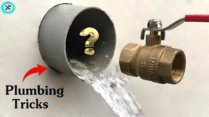 If you are not a plumber, you should watch this video! Quick trick to install a valve on PVC pipe!