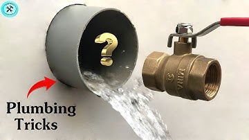 If you are not a plumber, you should watch this video! Quick trick to install a valve on PVC pipe!