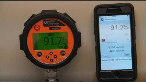 Digital Pressure Gauge for Pneumatic Pressure Testing with Bluetooth (Vaetrix ETG Series)