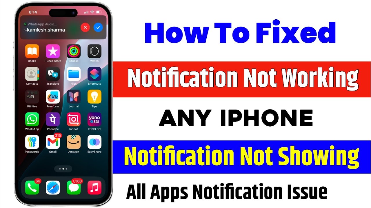 how to fix notifications not working on iphone | iphone notification ...