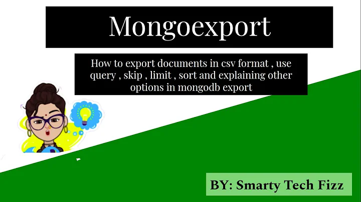 Export documents in csv format in mongoDB | use of query and other options | MongoDB | Part 2