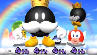 Mario Party 9 Minigame - Yoshi Vs Daisy Vs Wario Vs Brido