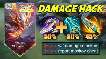 TOP 1 GLOBAL MOSKOV BEST HIGH DAMAGE HACK BUILD FOR 2025!! (MUST TRY) MOSKOV BEST BUILD 2025!