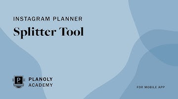 How to Use the PLANOLY App