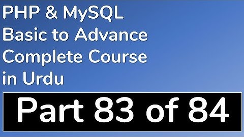 83 How to Do Graphics Work in PHP Part 2 in Urdu - PHP & MySQL Tutorial in Urdu (Basic to Advance)