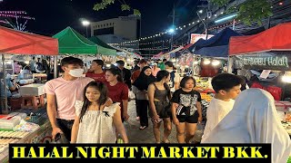 【🇹🇭 4K】HALAL Street Food Market │ Muslim Market In BANGKOK2024.