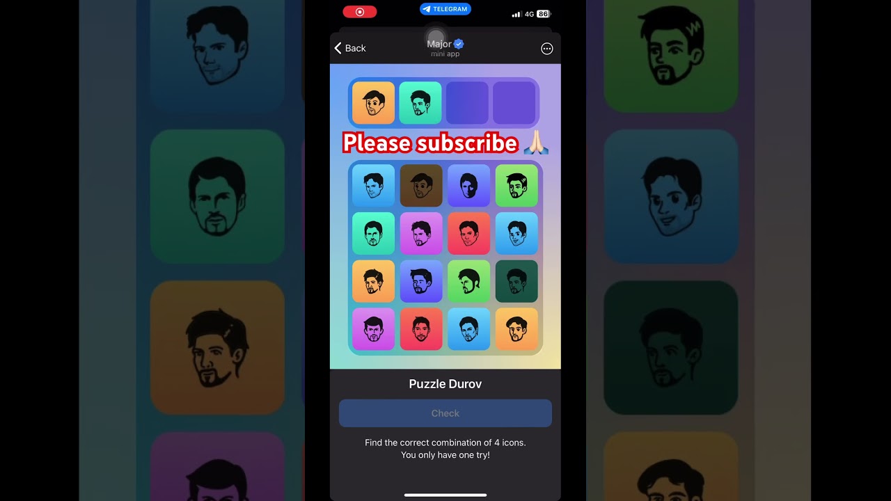 Major- Puzzle Durov | 18 Oct 2024