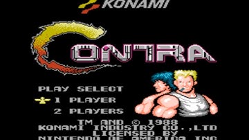 (Playthrough)Contra 1 NES-No Deaths-No Spread Gun