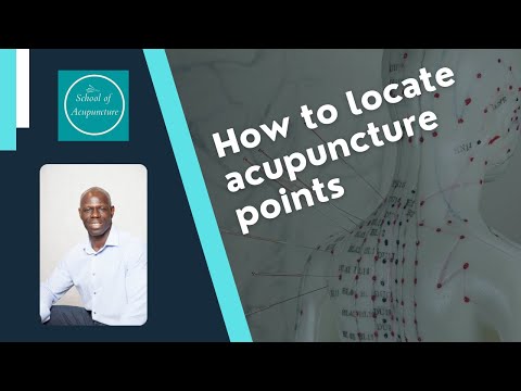 How to locate acupuncture points