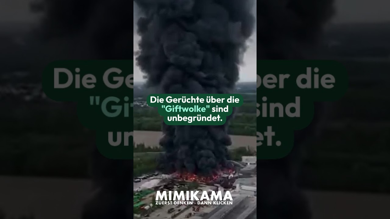 Die angebliche Giftwolke über Deutschland und Österreich