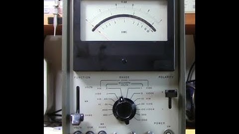 Hp 412A VTVM Troubleshoot and Mod