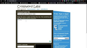 How to create a crossword puzzle activity using Crossword Labs